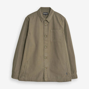 Washed Cotton Overshirt Smokey Olive