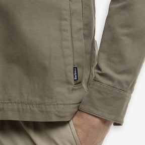 Washed Cotton Overshirt Smokey Olive