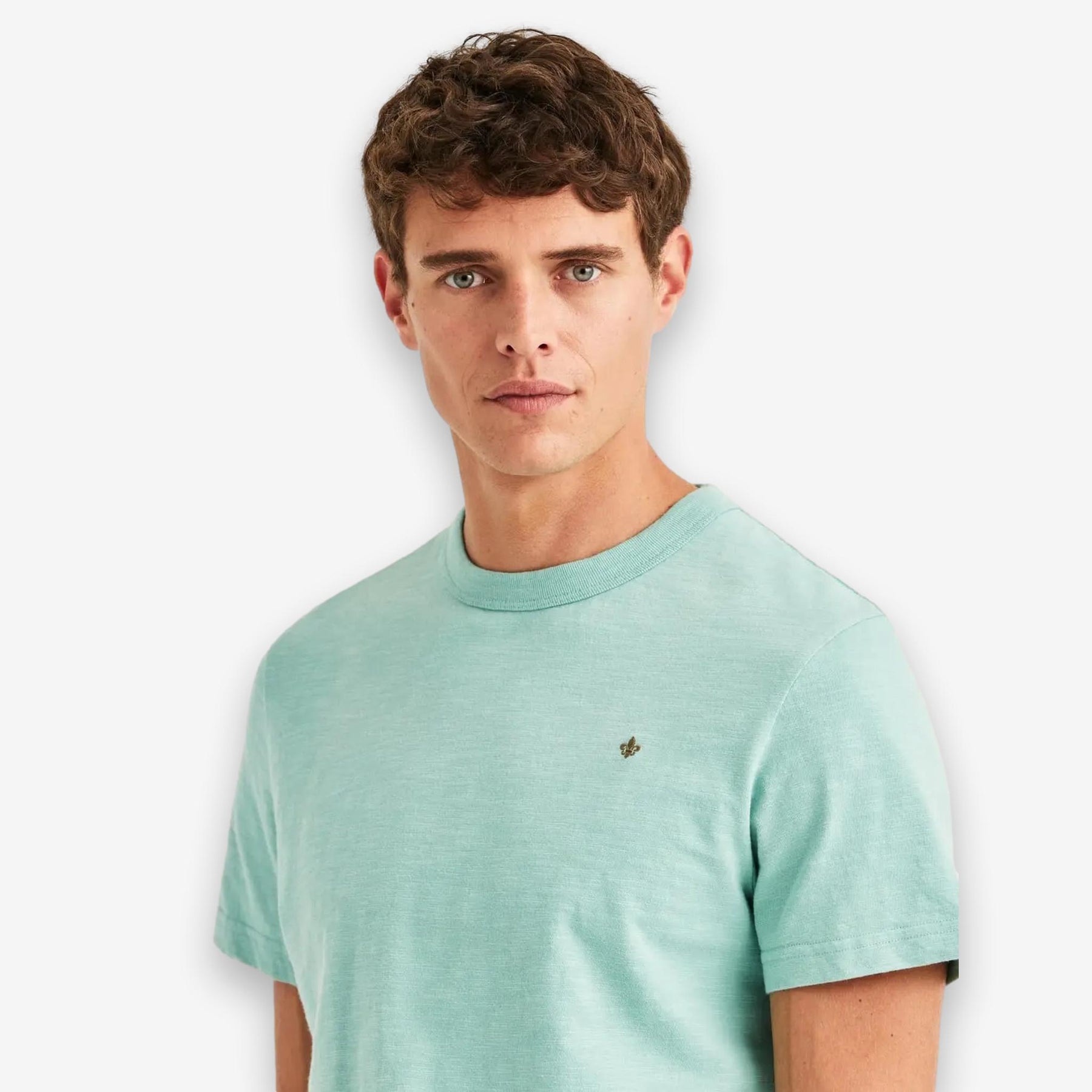Watson Slub T-Shirt Offwhite Green
