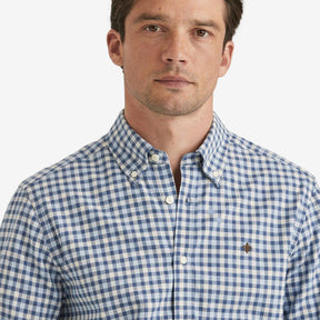 Watts Flannel Check Shirt Blue