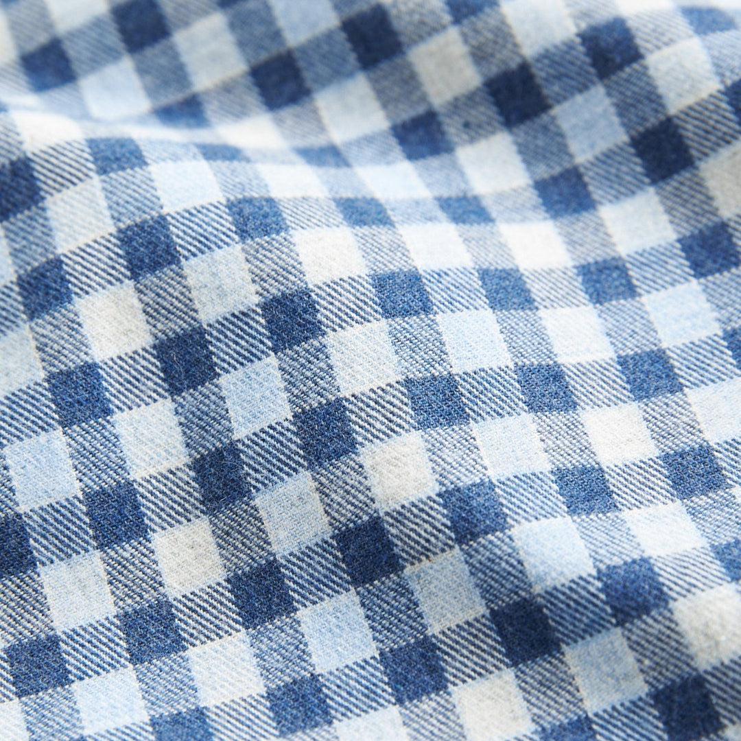 Watts Flannel Check Shirt Blue