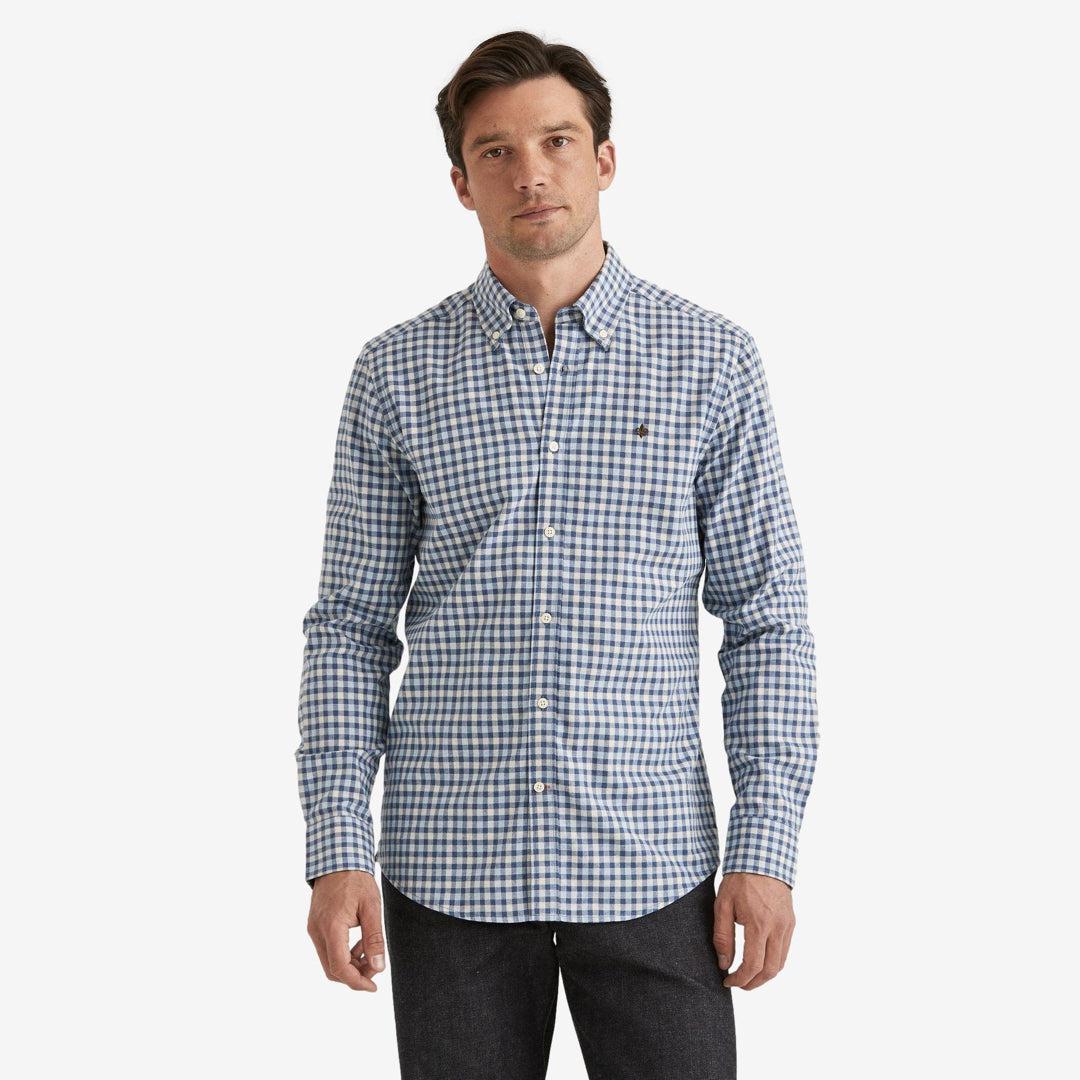 Watts Flannel Check Shirt Blue