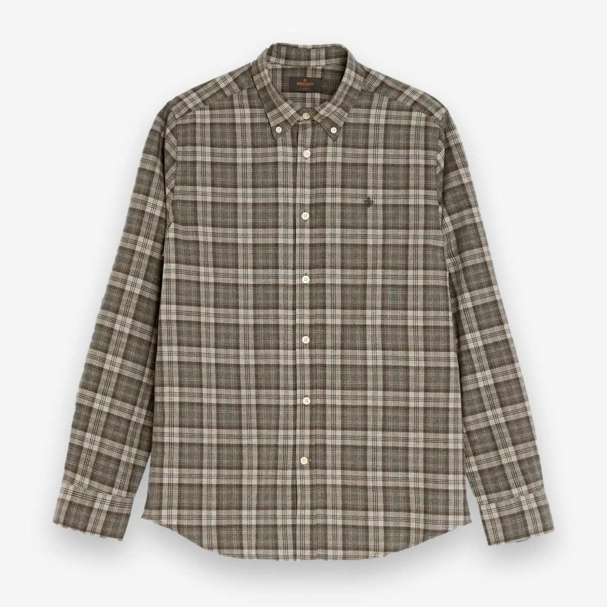 Watts Flannel Check Shirt Grey-Morris Stockholm-Phrase