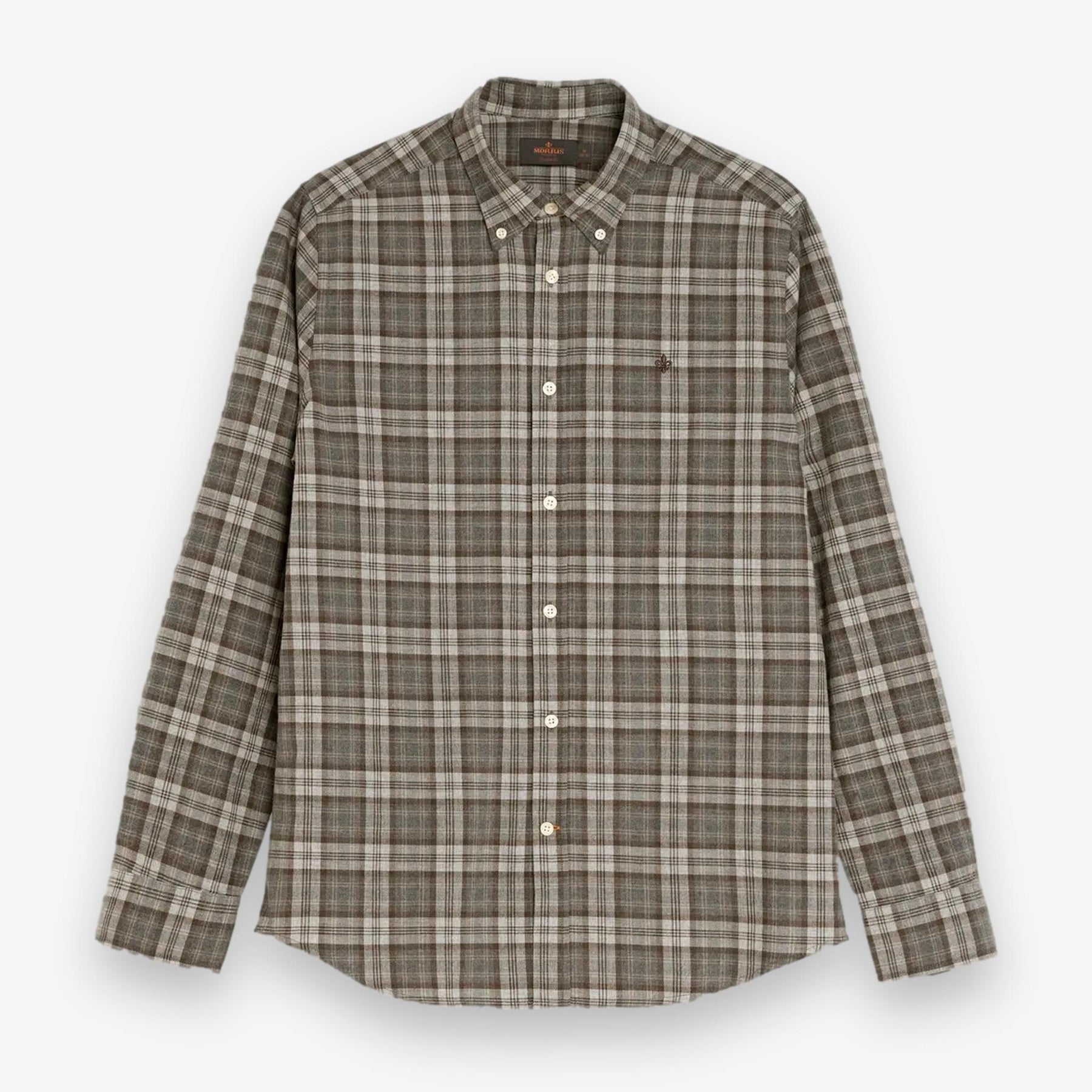 Watts Flannel Check Shirt Grey-Morris Stockholm-Phrase