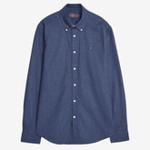 Watts Flannel Shirt Navy Blue