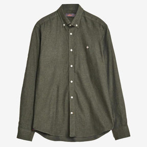 Watts Flannel Shirt Olive-Skjorte-Morris Stockholm-Phrase