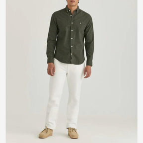 Watts Flannel Shirt Olive-Skjorte-Morris Stockholm-Phrase