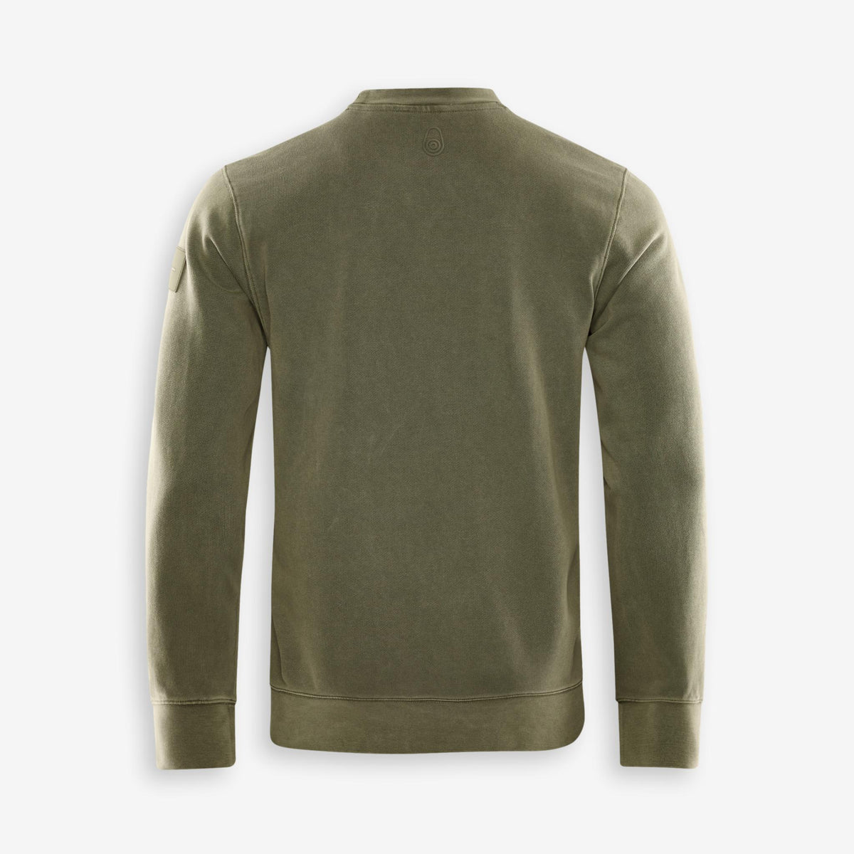 Wind Pigment Dyed Crewneck Sweater Green