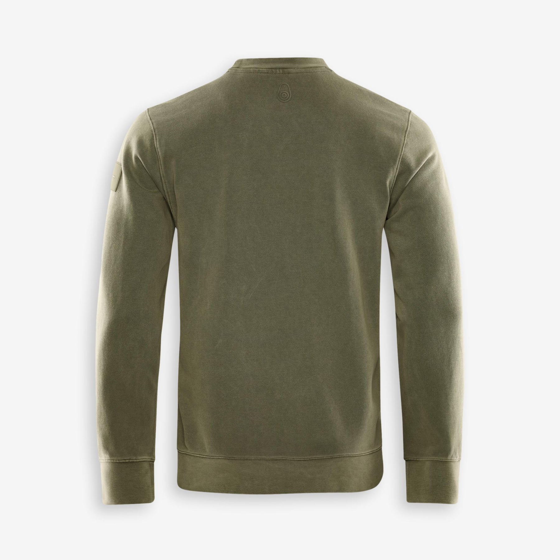 Wind Pigment Dyed Crewneck Sweater Green