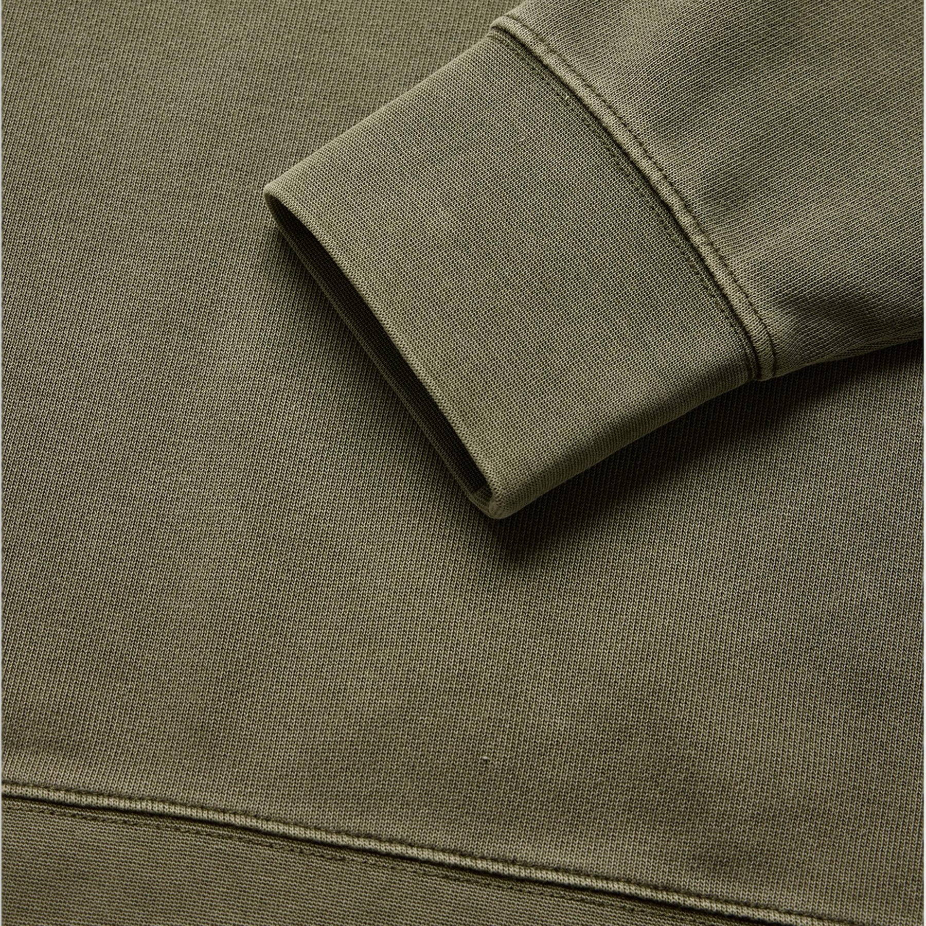 Wind Pigment Dyed Crewneck Sweater Green