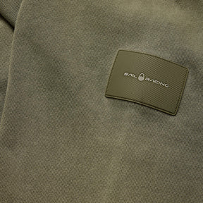 Wind Pigment Dyed Crewneck Sweater Green