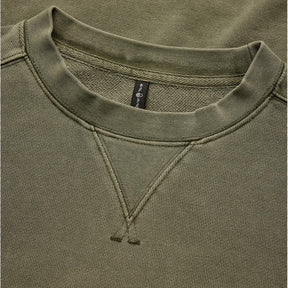Wind Pigment Dyed Crewneck Sweater Green