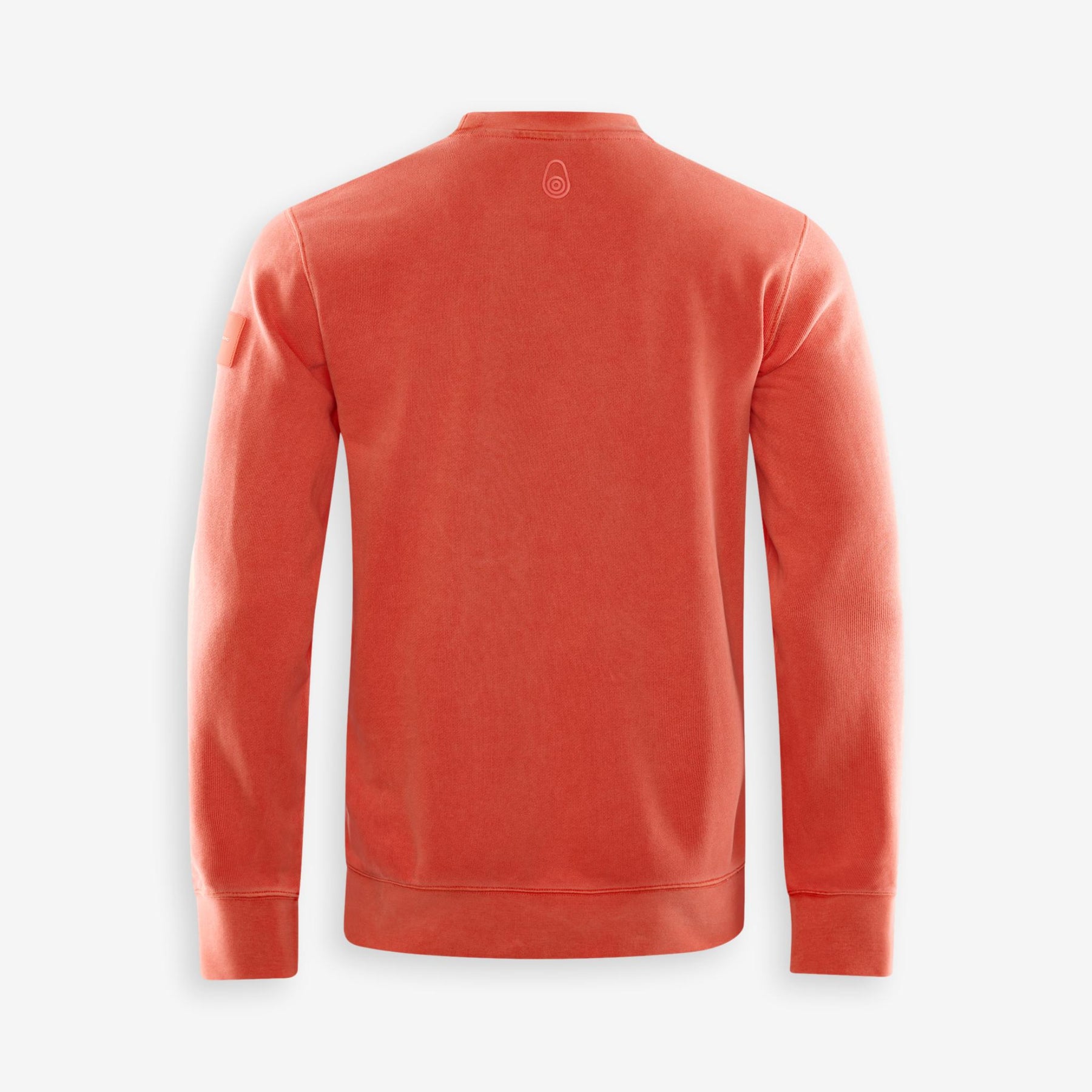 Wind Pigment Dyed Crewneck Sweater Orange