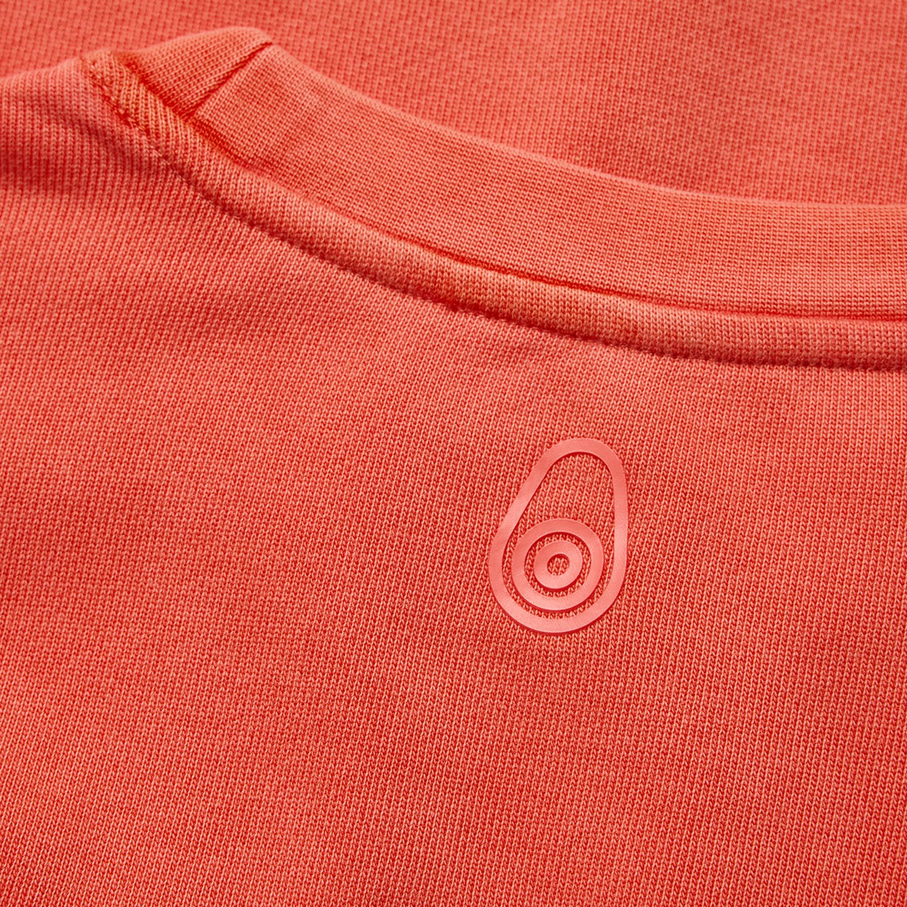 Wind Pigment Dyed Crewneck Sweater Orange
