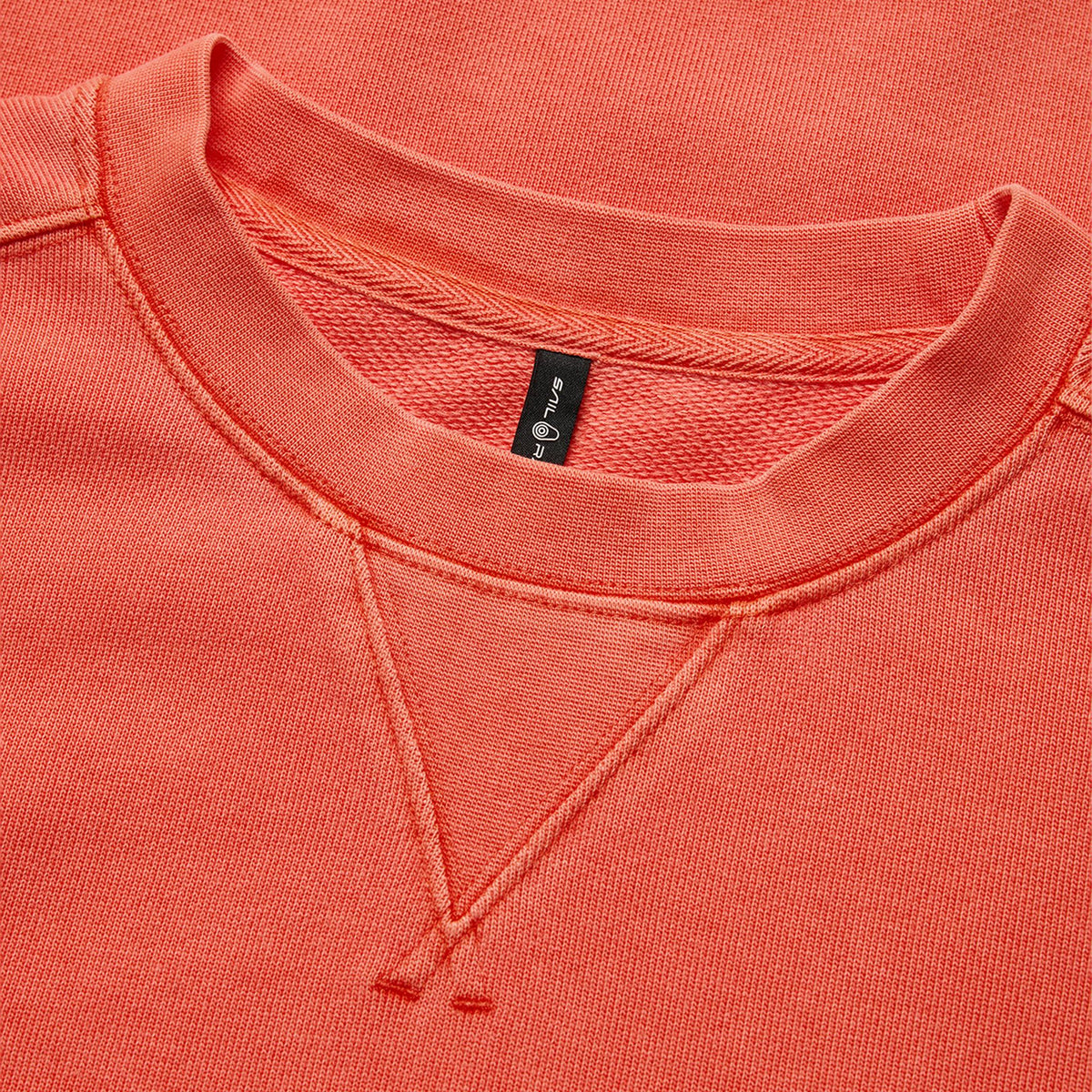 Wind Pigment Dyed Crewneck Sweater Orange
