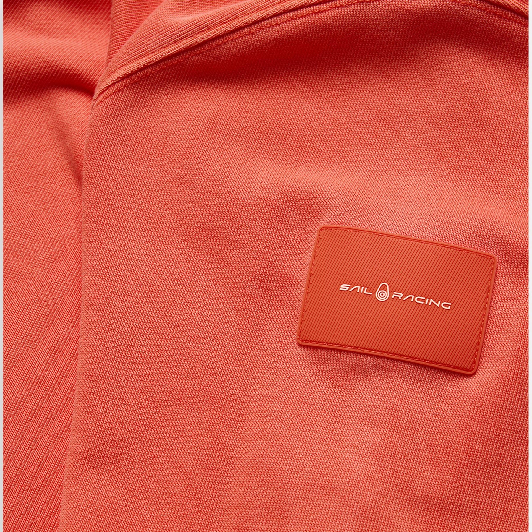 Wind Pigment Dyed Crewneck Sweater Orange