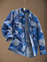 Camo Overshirt Royal Blue